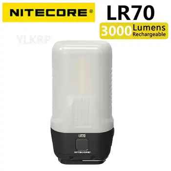 Фенерче NITECORE LR70 на 3000 лумена с режим на фенерче и походного осветление