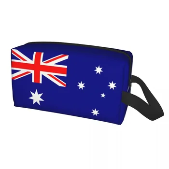 Косметичка С Флага На Австралия, Женски Козметични Органайзер За Пътуване, Модни Чанти За Съхранение На Тоалетни Принадлежности Australian Pride