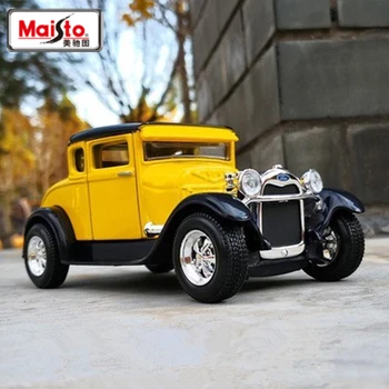 Maisto 1:24 1929 Ford Model A Сплавная Класически Модел Автомобил, Монолитен под налягане Метална Играчка, Спортен Автомобил, Симулация Модел на Колата, Колекция Детски подаръци
