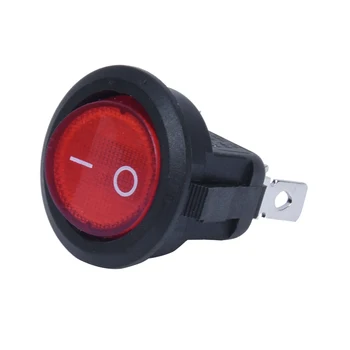 Кулисный ключ двуполюсен включване-изключване червен 3 контакт 220 В