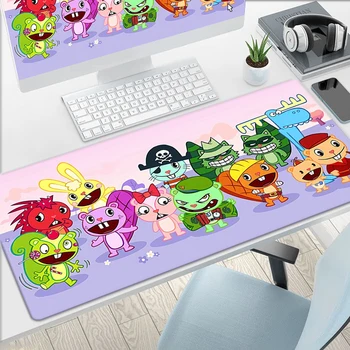Подложка за мишка Happy Tree Friends, подложки за мишки, защита на маса, геймерская клавиатура, компютърни бюра, детски аксесоари, подложки за мишки, големи