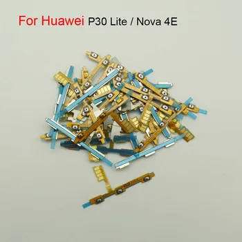 50 бр. Оригинал за Huawei P30 Lite Nova 4E Включване и изключване на звука Страничният бутон ключов превключвател Гъвкав кабел
