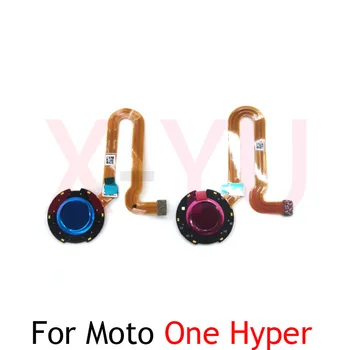 За Motorola Moto One Hyper Бутон Home Сензор за пръстови отпечатъци Гъвкав кабел за връщане на хранене Резервни части