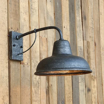 Стенен лампата на предната веранда ферма плевнята LED Gooseneck Barn Light Творчески градински осветителни тела за вътрешно и външно използване
