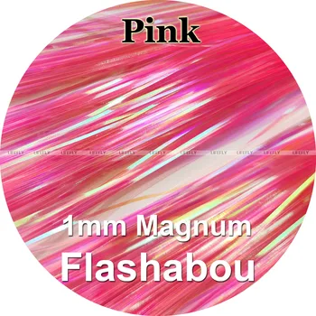 Розов Цвят, 20 опаковки Magnum Flashabou, Холограма Сърма с дебелина 1 мм, Майларовая Метална Сърма, Плосък Светкавица, Мормышечная Стръв, Риболов