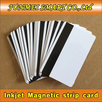 10 бр. празни пластмасови карти от PVC в бял цвят, на 30-миллиметровая локална магнитна карта с магнитна лента, за печат на мастилено-струен принтер CR80