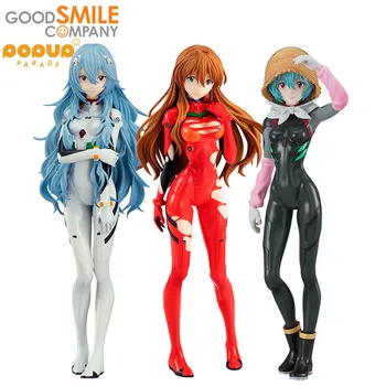 В наличност Оригинална Good Smile GSC POP UP PARADE ЕВА Аянами Рей Сорю Asuka Langley Фигурка Аниме Модел Сбирка Кукла Играчка За Подарък