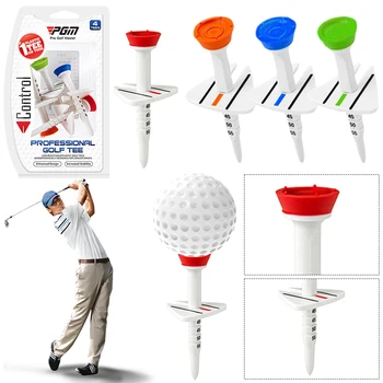 4шт Тениски за голф с регулируема височина, 3-инчов стъпка надолу титуляр за топка за голф, тениски с линията на зрението, пластмасови тениски за голф, аксесоари за голф