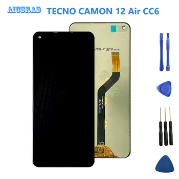 100% Тестван За TECNO CAMON 12 Air CC6 LCD дисплей с Сензорен Екран Дигитайзер в Събирането на Camon12 Air CC6 LCD Предния Екран + Инструменти