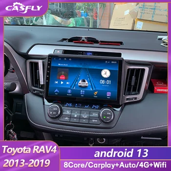 Авто Радио Мултимедиен Плеър За Toyota RAV4 РАВ 4 XA40 2013 14 15 16 2017 18 2019 RHD LHD Android 13 Auto Carplay Кола Стерео DSP