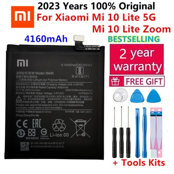 2023 Година Xiao Mi Оригинална Батерия BM4R За Xiaomi Mi 10 Lite 5G BM4R Истинска работа на смени Батерията на Телефона 4160 ма С Безплатни Инструменти