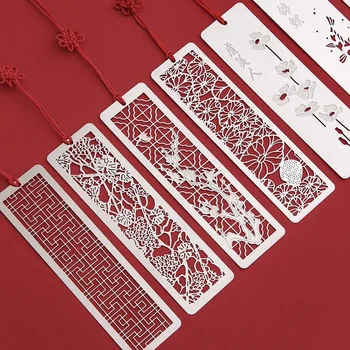 Подарък на китайския дизайн, выдалбливающая Портретно марка Tasse с червения възел за децата, Канцеларски материали, метални Маркери