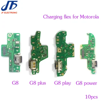 10 бр. за зареждане на Motorola, гъвкав кабел за Мото G8 Power Lite Play Plus, конектор за док-станция, USB-порт за зарядно устройство, лентата