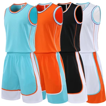 Нова баскетболно майк Шорти Баскетболно форма за поръчка За мъже И жени Тренировочная дрехи, екипи колеж Плат баскетболна ризи