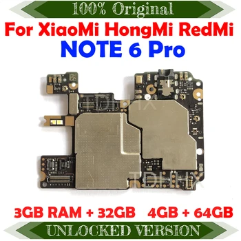 TDHHX Работи Изцяло За Дънната Платка XiaoMi RedMi Note 6 Pro Е 100% Отключена Оригинален Пъзел Такса дънна Платка Добра Работа Тествана Замяна