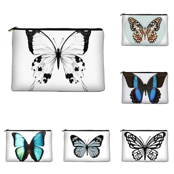Косметичка-пеперуда, платно органайзер за тоалетни принадлежности, подарък подружке на булката, преносим чанта за пътуване