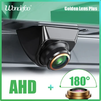 Wondefoo Universal 1920 * 1080P Автомобили резервно помещение AHD Камера за задно виждане Златен обектива на 180 градуса Рибешко око за Нощно виждане Водоустойчив HD