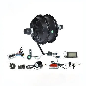 Gear GPS LCD Дисплей 48v 14A Обикновен Комплект Конектори Хъб Мотор MINI 250W Electric Bicycle Conversion Kit