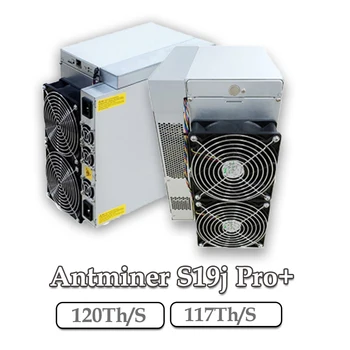 В наличност Antminer S19J Pro + 120T 3355W Asic Миньор, S19JPro + 117T БТК Crypto Mining Нова Машина, Безплатна Доставка