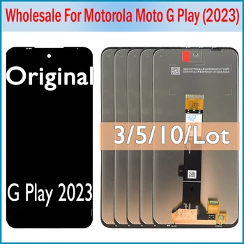 3/5/10 Парчета За Motorola Moto G Play (2023) LCD дисплей Със Сензорен Екран Дигитайзер възли За Мото Gplay 2023 резервни Части за Ремонт на LCD дисплея