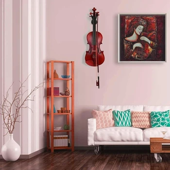 Държач за цигулка с една кука за перцето, монтиране на стена за дома и студиото, закачалки за цигулки, виоли за цигулка, стенни закачалка за виола, цигулка, Кука за виола, цигулка
