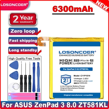 LOSONCOER Батерия добро качество C11P1514 6300 ма за батерии ASUS ZenPad 3 8,0 Z581KL