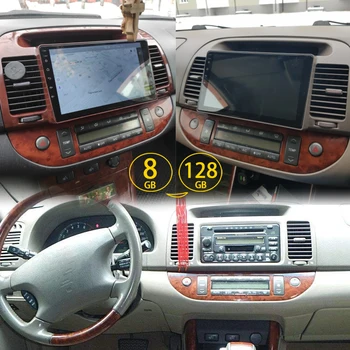128 GB ROM Android 13 Радио 2Din за Toyota Camry XV 30 2001 2006 г. GPS Навигация Сензорен екран, Стерео автомобилен мултимедиен плейър