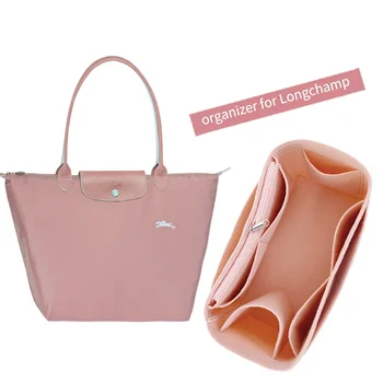 Новата многофункционална дамски фетровая чанта, подложка за грим, козметични чанти, вътрешен чантата за пътуване, органайзер за съхранение на чанти, чанта-тоут за Longchamp