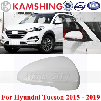 CAPQX За Hyundai Tucson 2015 - 2019 Неокрашенная на Капака на Огледалото за обратно виждане Външна Капачка Огледало за Обратно виждане Капак на Корпуса на Корпуса