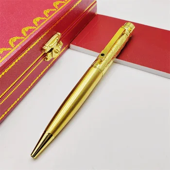 Химикалки Серия на МАМА Luxury Ca Santos Метални В Златна И Сребърна Лента, високо качество на Канцеларски материали За Писане, Подарък Фигурки