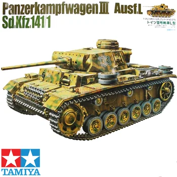 Tamiya 35215 1/35 Мащаб Panzerkampfwagen III Ausf.L Sd.Kfz.141/1 Модел на Танк В Събирането на Дизайнерите възрастни Колекция Хоби