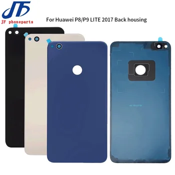 10 бр. за Подмяна на Huawei P8 P9 lite 2017, делото на отделението за батерията, заден корпус, стъклен корпус, врата калъф + стикер