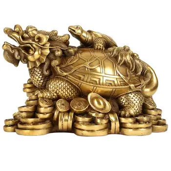 Месингови украшения във формата на драконьей костенурки, предмети от бита под формата на драконьей костенурки, ръчно изработени изделия, откриващи украса