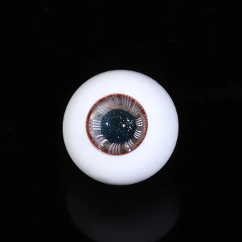 Красиви очи BJD от черно стъкло с диаметър от 24 мм