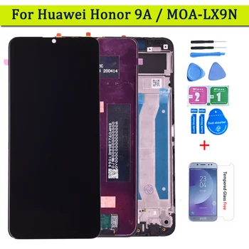 Оригиналът е за Huawei Honor 9A LCD дисплей със сензорен екран и дигитайзером за Y6P 2020 Lcd Enjoy 10E Смяна на дисплея в събирането на