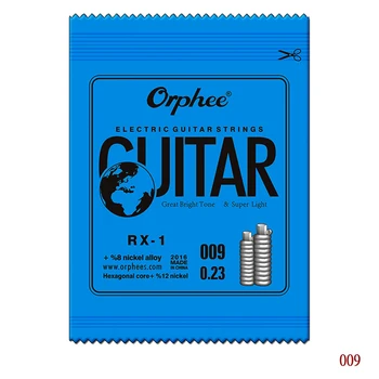 Подмяна на единични китарни струни Orphee за електрически китари Extra Light- (9-42) RX15 10шт Сверхлегкое напрежението от никелевого сплав
