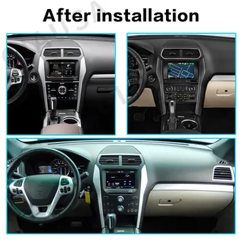 За Ford Explorer 2011-2019 Android 12 Авто Радио Стерео Екран Tesla Мултимедиен Плеър Carplay Auto 8G + 256G Bluetooth 13,6