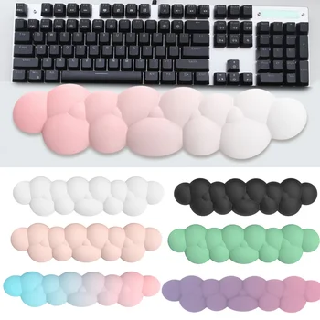 Клавиатура, поставка за китките, ергономична възглавница за китките Cloud, улесняваща болка, улесняваща набор на текст, двустранното използване, градиентный цвят за вашия домашен офис