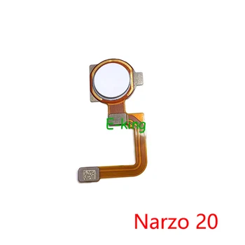 За OPPO Realme Narzo 10 20 30 Pro 4G 5G Четец на пръстови отпечатъци Сензор Touch ID Клавиш за връщане на Бутон Home Гъвкав кабел