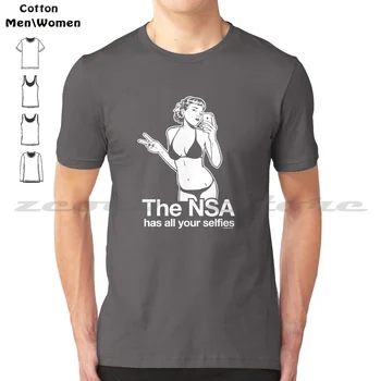 При НСА има всички Селфи Тениска от 100% памук, с Удобни Висококачествени Селфи НСА, Подсматривающие за Libertymaniacs, Бикини Дан Макколла
